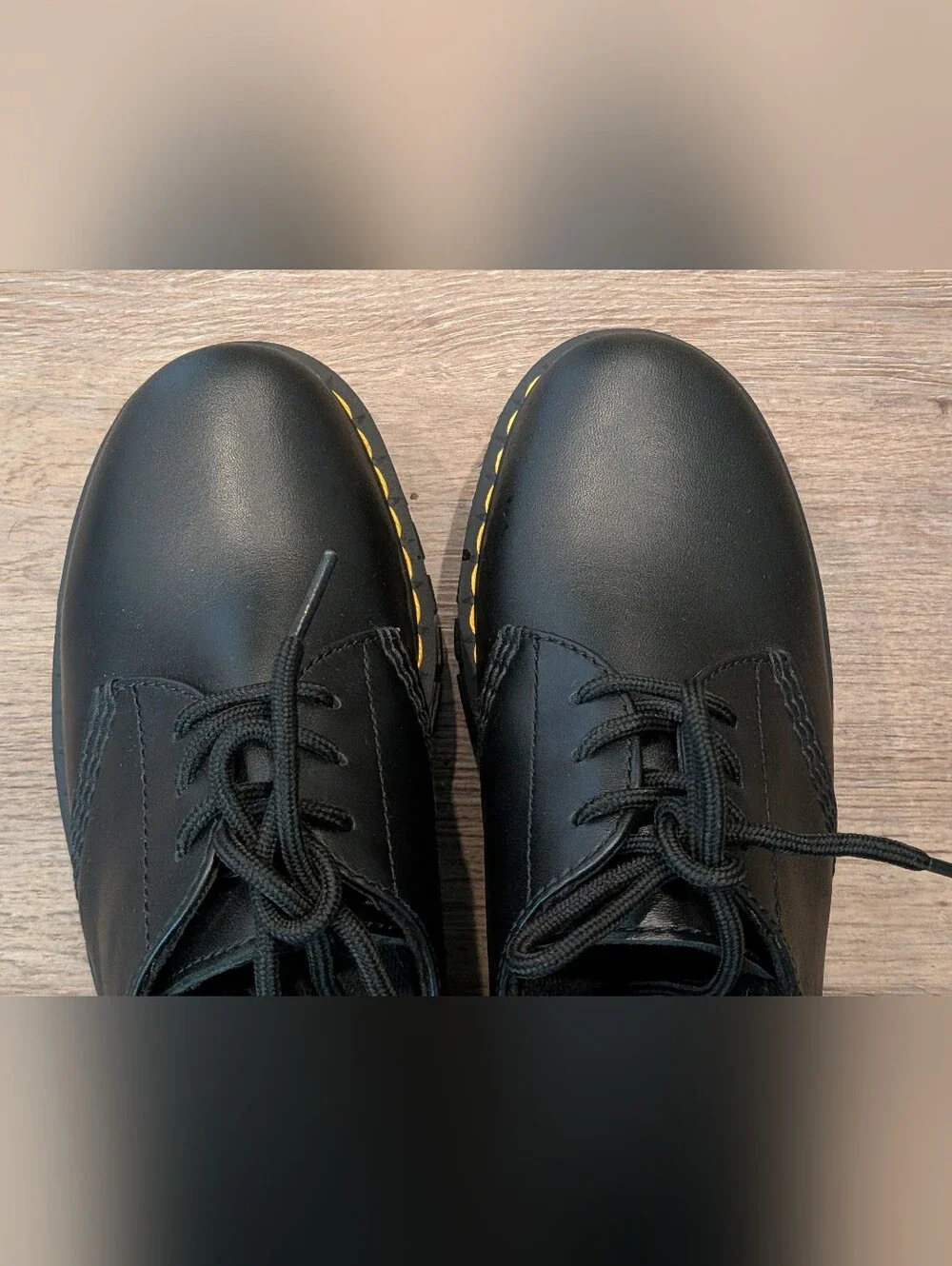 Dr. Martens Doc Audrick 3 Eye Platform Shoes Black Woman’s Size 38 EU / 7 US